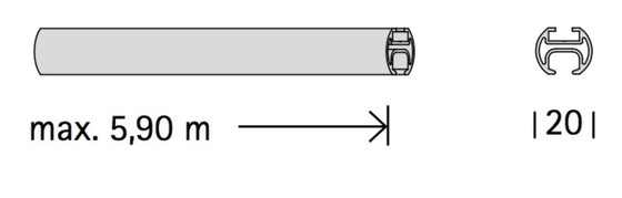 Image 1 of Interstill waverail compleet hoogglans messing champagne