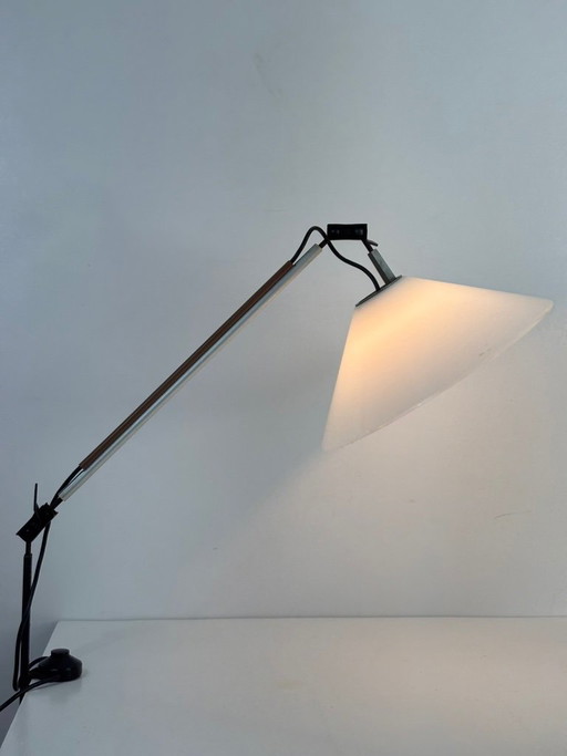 Aggregato Clamp Lamp by Enzo Mari and Giancarlo Fassina for Artemide 1974 White Plastic