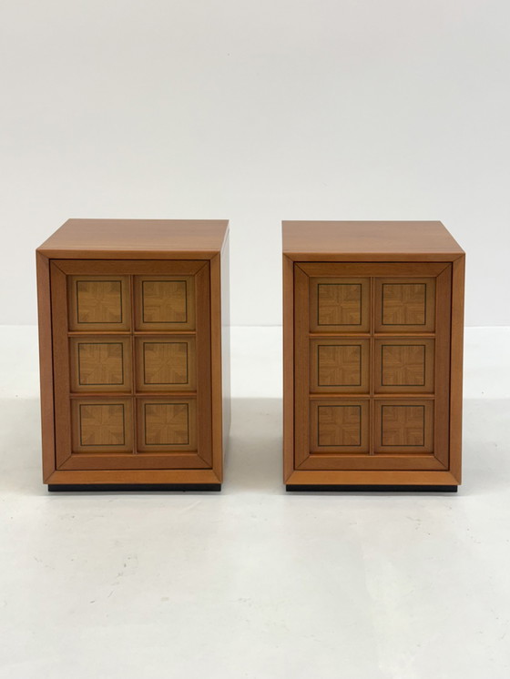 Image 1 of Brutalist Italian Set Cabinets Caccia Alla Volpe For Linea Arredo