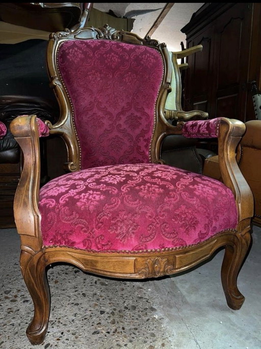 2 fauteuils baroques de Lodewijk