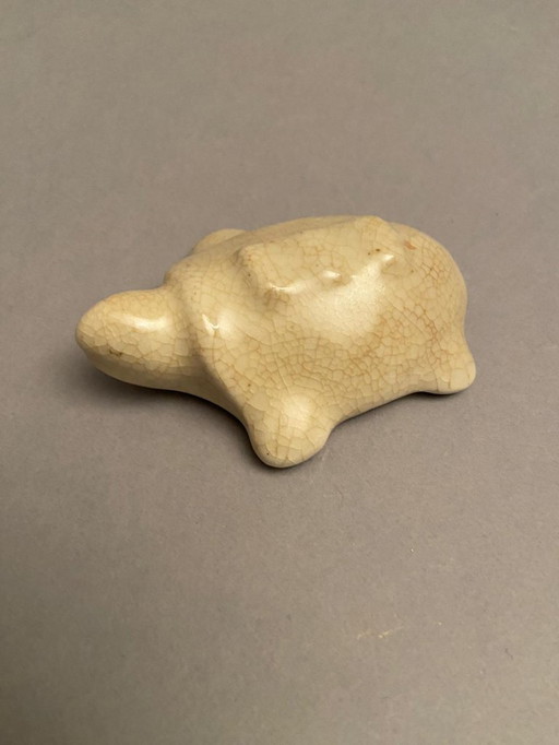 6 cracked ceramic turtles from OLTREFRONTIERA, Asian origin.