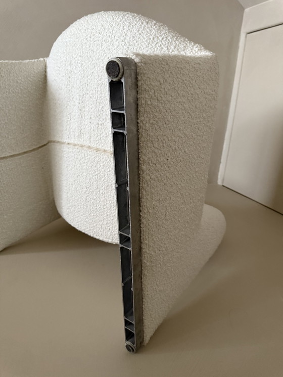 Image 1 of Giancarlo Piretti Artifort Ally Chair Fauteuil Chair Reupholstered Bouclé