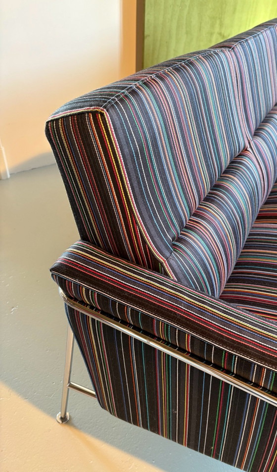 Fritz Hansen model 3303 Arne Jacobsen – 3-5 zitsbanken, Wol, Chroom (photo 8 of 15)