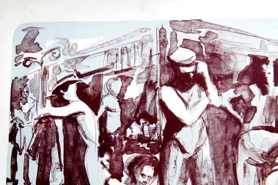Image 1 of Nick Andrews, litografia 'The Gang' 43/125 - anno 2010