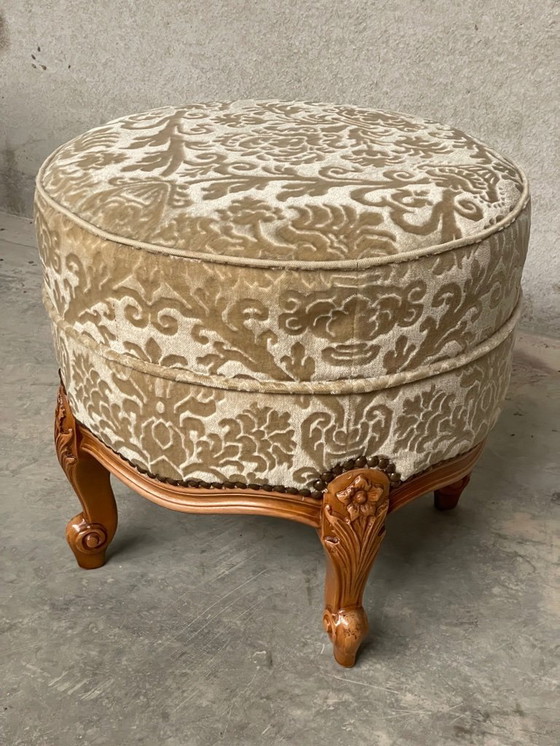 Image 1 of Prachtige Vintage Louis xv Poef