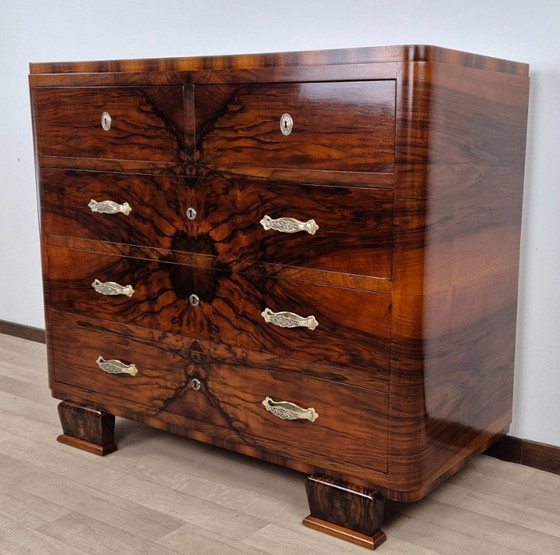 Image 1 of Cassettiera Art Déco veneziana, 1934 (5 cassetti)