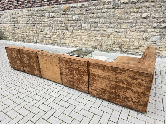 Image 1 of Modulaire bank, vintage jaren 60/70, banken, fauteuils, zitgroep in mid-century stijl, suite, sofaset