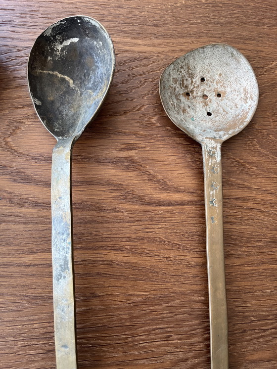Image 1 of Set van 5 antieke lepels