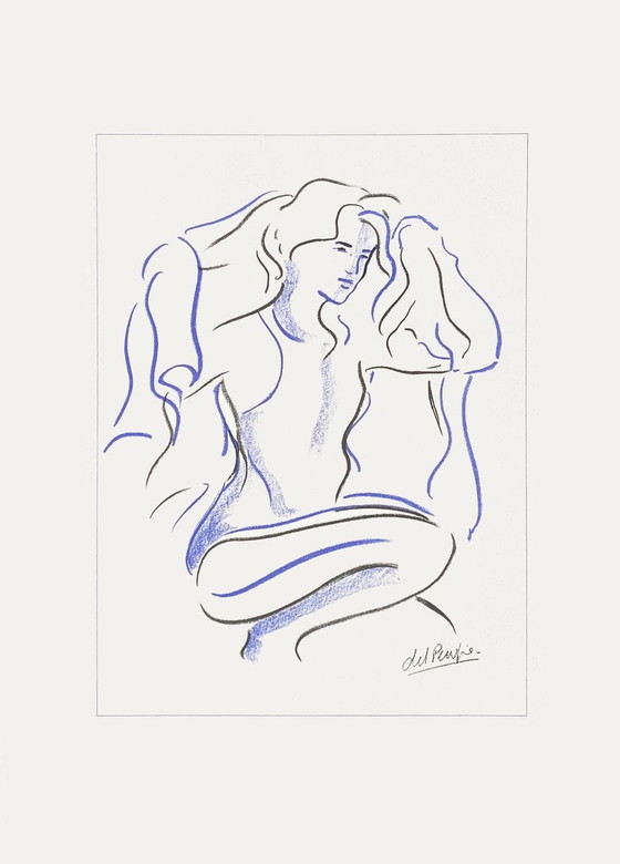 Image 1 of Serigrafia ANONYME Femme à la toilette 1990