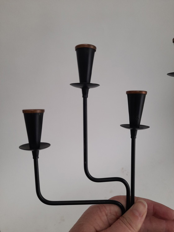 Image 1 of 6-branch chandelier by Gunnar Ander for Ystad