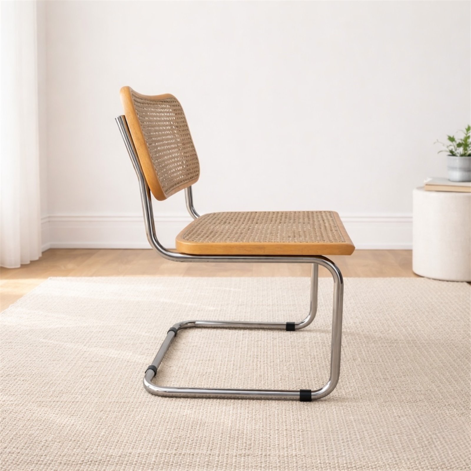 Cesca B32 chair by Marcel Breuer – caning & chromed metal