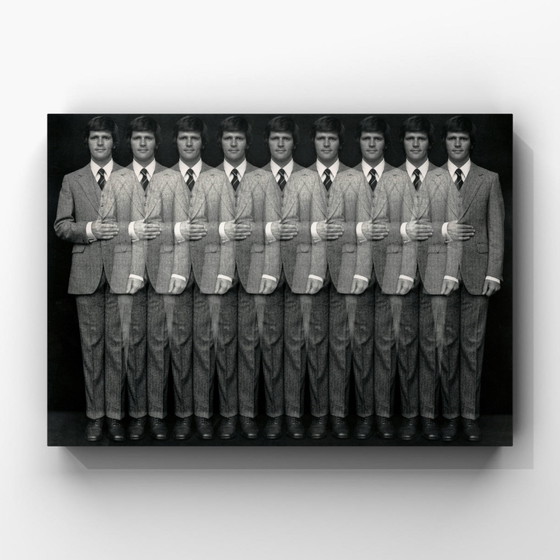1x Nine Times the Gentleman, Netherlands 1971 | Multiple Exposure, Photography, Paper, Black (photo 4 of 6)