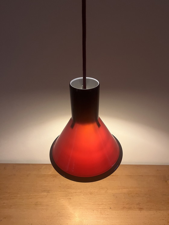 Image 1 of vintage Holmegaard P&T pendentif ensemble de 2 - Michael Bang - Lampe design danoise