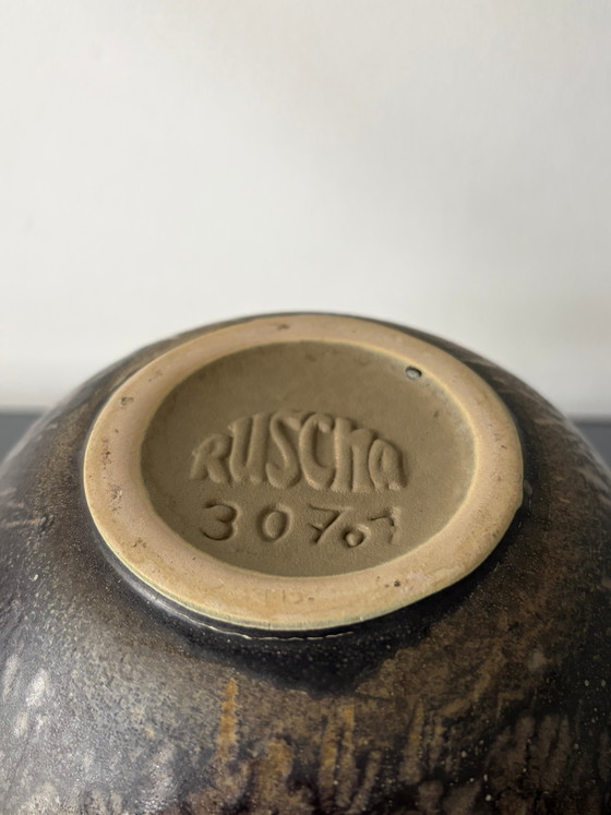 Vintage Ruscha keramische vaas met oor – Vazen, Ceramic, Mid Century Modern (photo 4 of 4)