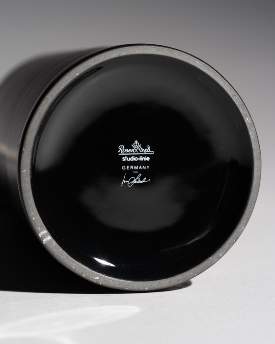 Image 1 of Marcello Morandini &amp; Tapio Wirkkala Rosenthal Dúo de jarrones de porcelana mate Noire