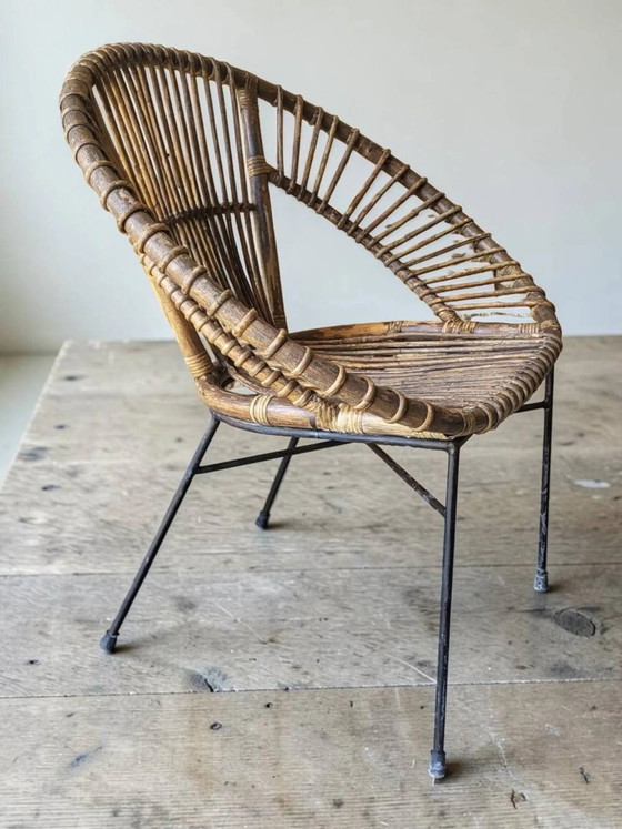 Poltrona in rattan anni '60 – Sedie da giardino, Wicker, Vintage (photo 13 of 15)