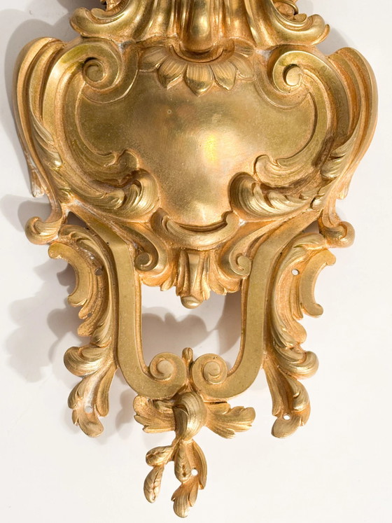 Décoration murale en bronze doré du XXe siècle avec armoiries – Objets déco (photo 4 of 7)