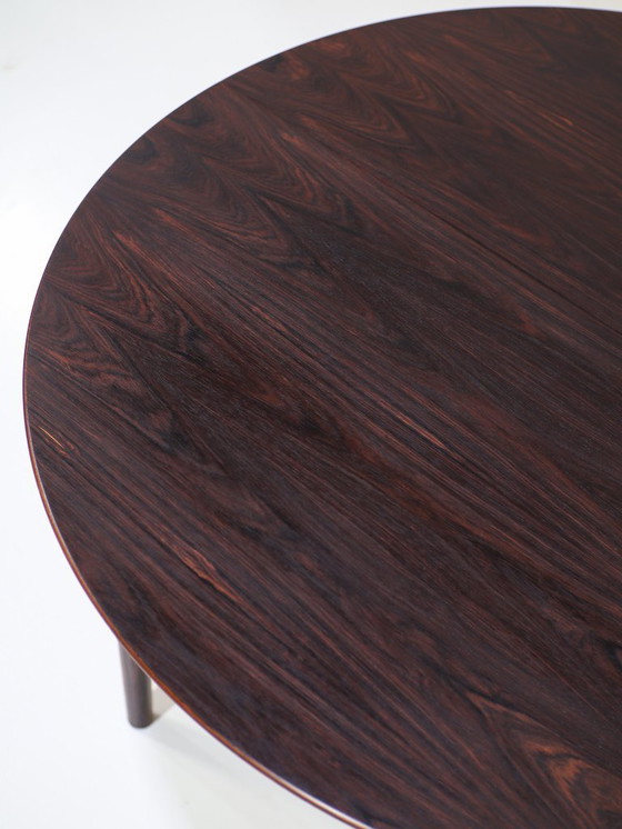 Image 1 of Tavolo da pranzo rotondo estensibile in palissandro danese vintage