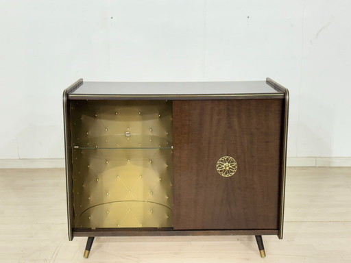 Mid-Century Barschrank / Vintage Plattenspieler / 60er Jahre Kommode