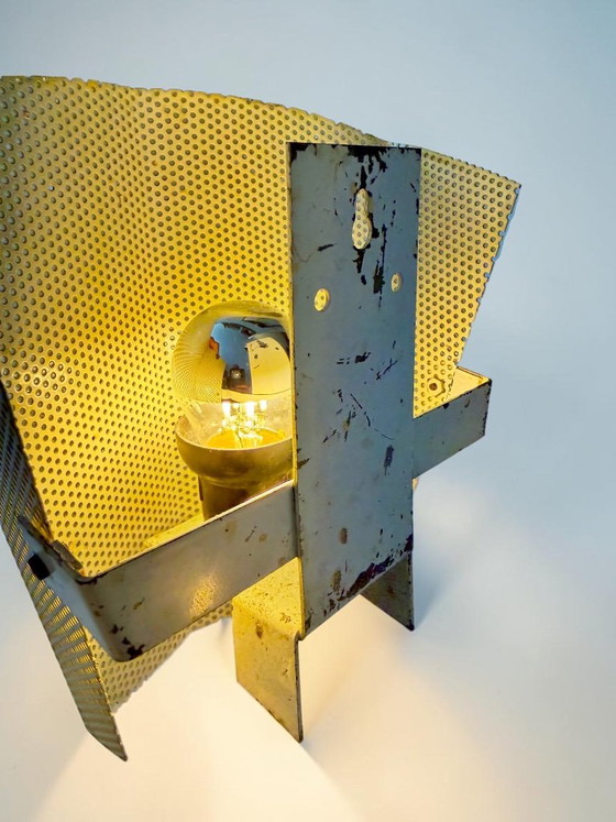 Rare set of 3 Perfolux Wall lights – Hiemstra & Evenblij, 1954 – Metal (photo 9 of 22)