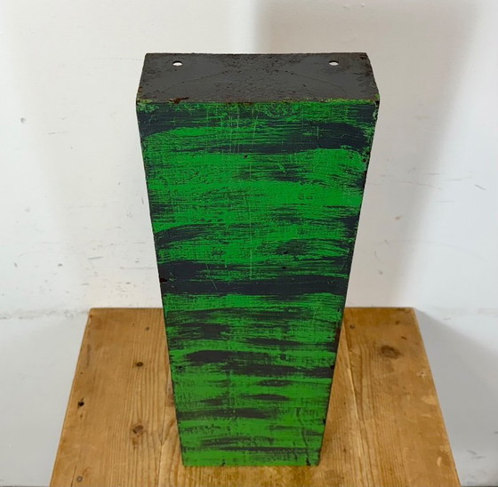 Image 1 of Grande lettera I in ferro verde vintage per facciata, anni '70