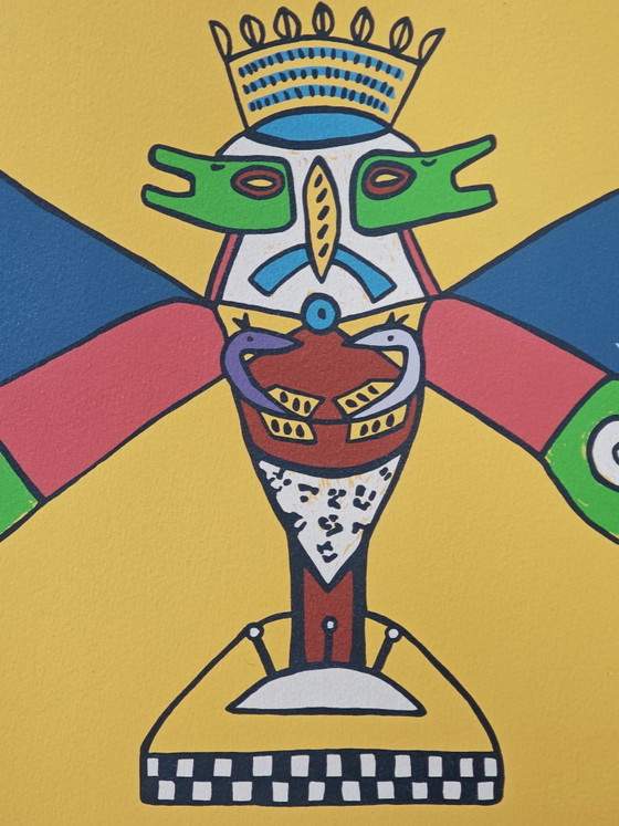 Image 1 of Serigrafía Mariposa - Lindy de Jong 1992 366/500 38x55cm