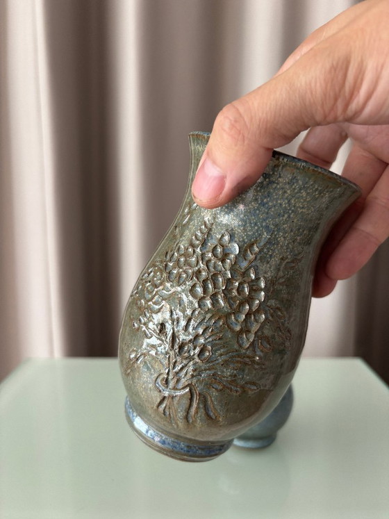Coppia di vasi in ceramica da studio belga – Fatti a mano – Regali (photo 2 of 9)