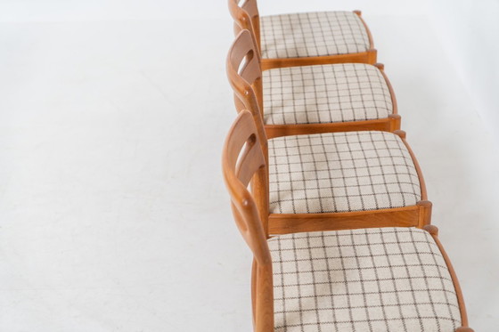 Image 1 of Ensemble de 4 chaises de salle à manger par H.W. Klein pour Bramin (Danemark, années 1960).