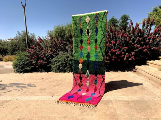 Image 1 of Alfombra de pasillo hecha a mano de 90 cm x 300 cm.