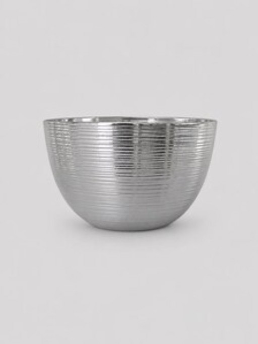 Cuenco de cristal plateado Dogale by Greggio — Diseño italiano