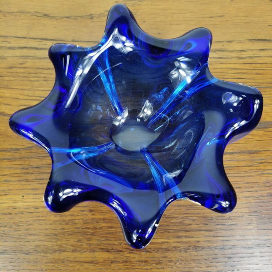 Image 1 of Vintage glazen schaaltje asbak. Italiaans glas 