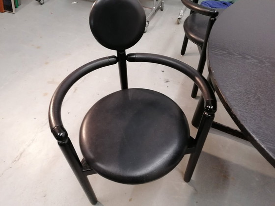 Image 1 of Ensemble de salle à manger série PAN de Rosenthal Vico Magistretti, 5 chaises + table rare