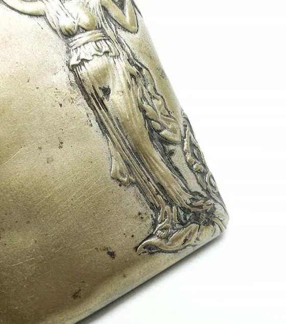 Early 20th Century Art Nouveau Cigarette Case, France, Decorative Objects, Metal, Silver (photo 14 of 14)