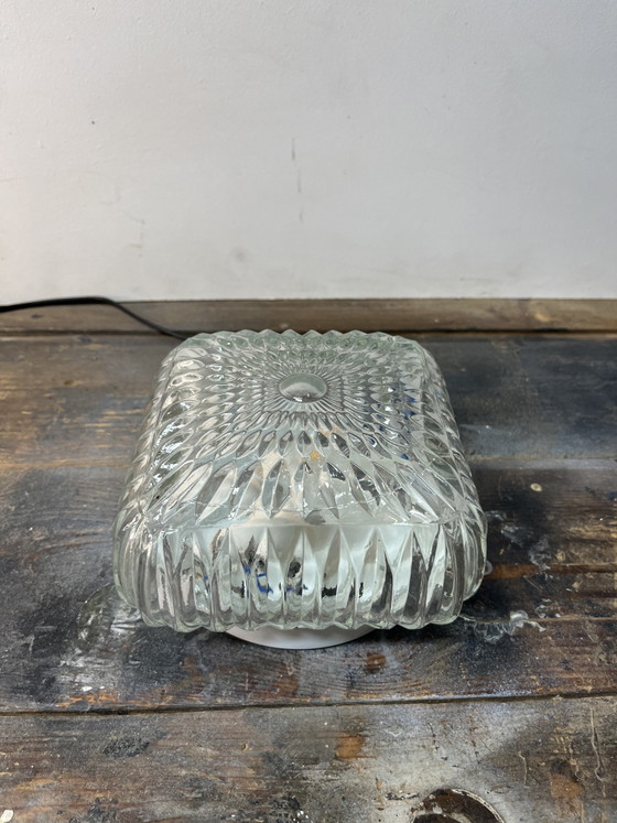 Vintage Glass Ice Cube Ceiling Lamp – Ceiling lights (photo 3 of 5)