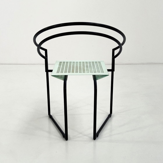 Black & Mint La Tonda Chair By Mario Botta For Alias, 1980s – Side chairs, Metal (photo 6 of 11)