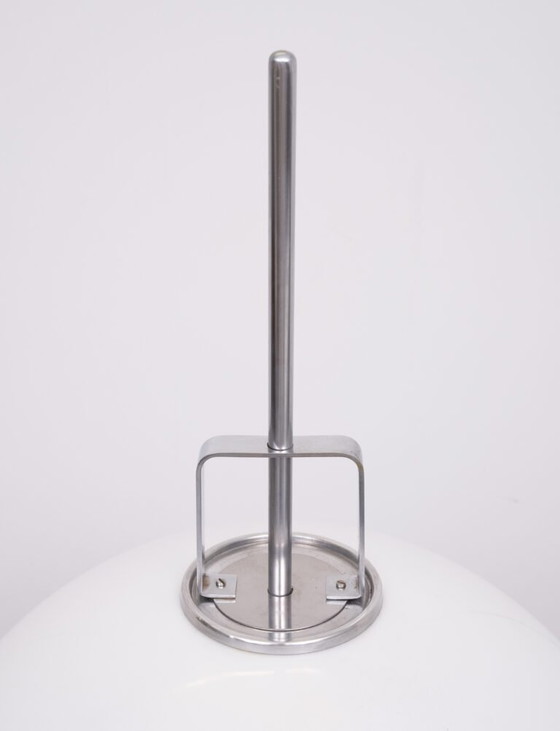 Vloerlamp "Lucerna" van verchroomd staal, ontworpen door Harvey Guzzini voor Meblo in de jaren 60. (photo 33 of 40)