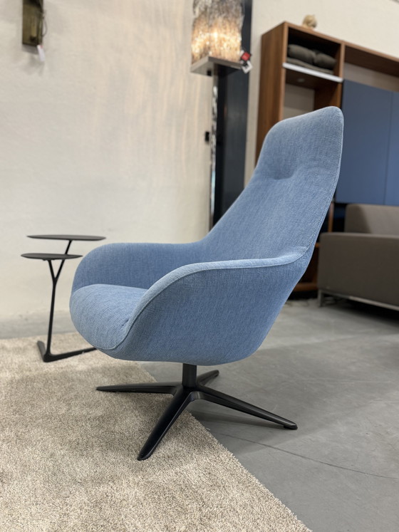 Image 1 of Pode Spot Two Draai fauteuil Evla Stof Blue