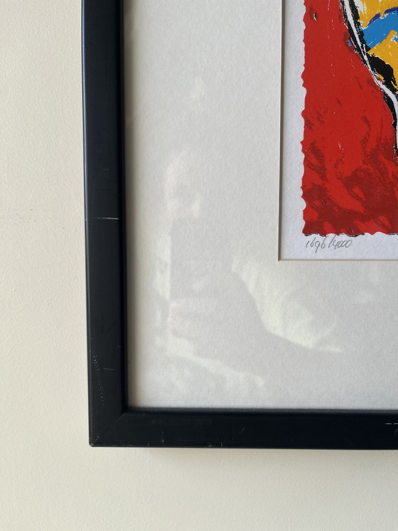 Image 1 of Peter Diem - Cow Red litho