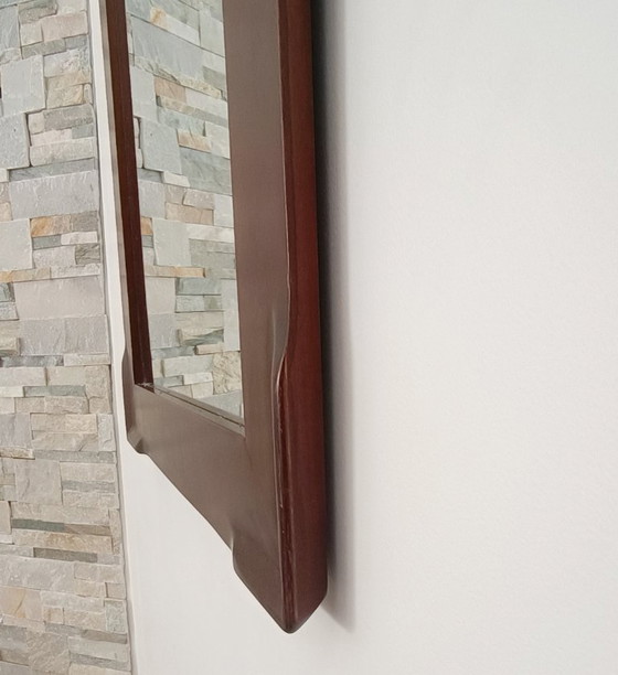 Grande Specchio in Legno di Ciliegio Massiccio Francia Anni '70 – Wood (photo 3 of 7)