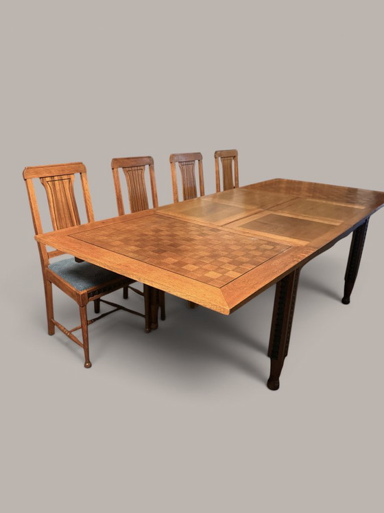 De Coene Frères – complete B.L.M. Zebrano dining room, Courtrai 1927 – De Coene Freres, Sideboard cabinet (photo 9 of 23)