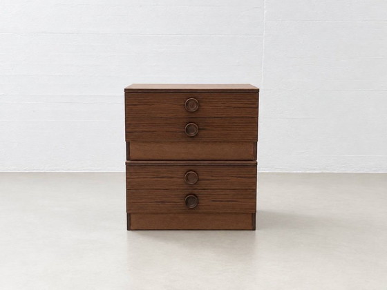 2 Mid-Century Nightstands, 1970s – Wood (photo 8 of 13)