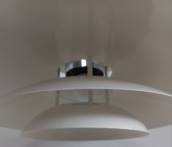 Image 1 of Lampada da soffitto vintage scandinava in metallo, a forma di ciotola o ad anello, anni '70/'80.