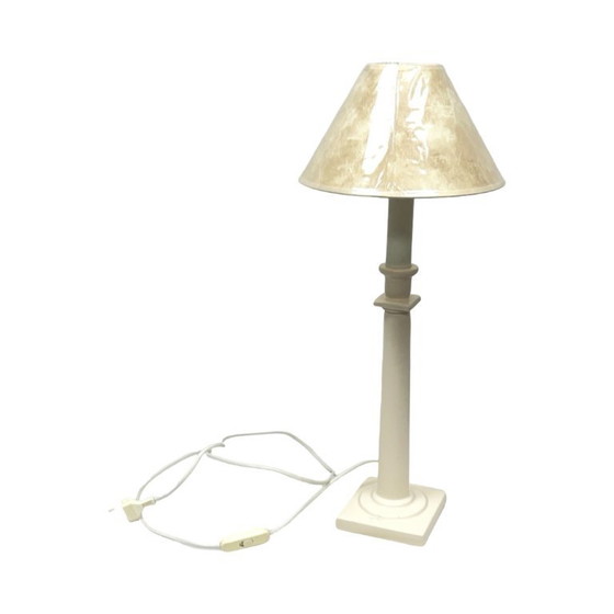 Table Lamp By Kostka France (Ref. T 200), Ceramic, 1970s/80s, Retro/Vintage Column Style. – Plastic (photo 11 of 16)