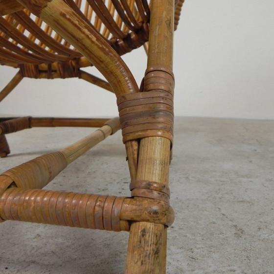 Image 1 of Silla Rohe Noordwolde de bambú y ratán, años 50