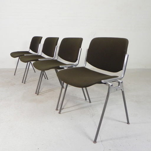 Set Of 4 Castelli Dsc Axis 106 Chairs By Giancarlo Piretti, 1960s