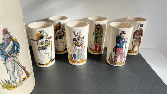 Image 1 of Set da aranciata vintage in ceramica