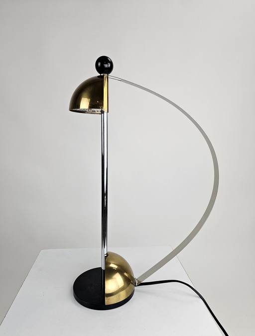 Table lamp attributed to Magis brass