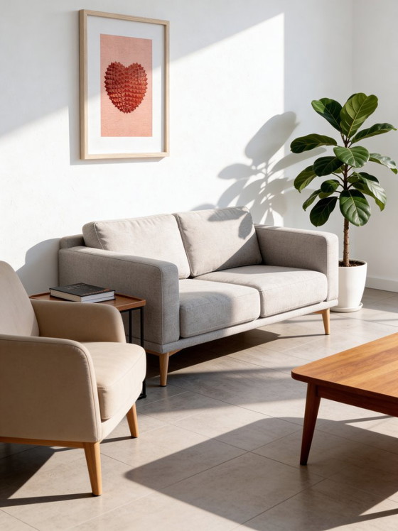 Image 1 of 3D Geometric Heart Wall Art – Bronze Heart