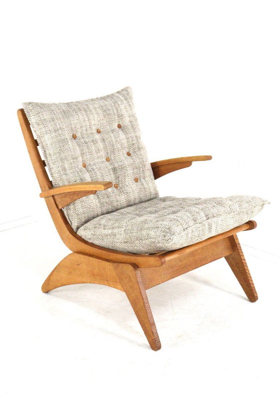 Image 1 of Jan den Drijver voor de Stijl Den Haag fauteuil vintage nieuw gestoffeerd
