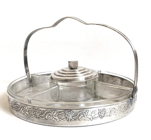 Servitore muto Art Déco, diametro 25,3 cm